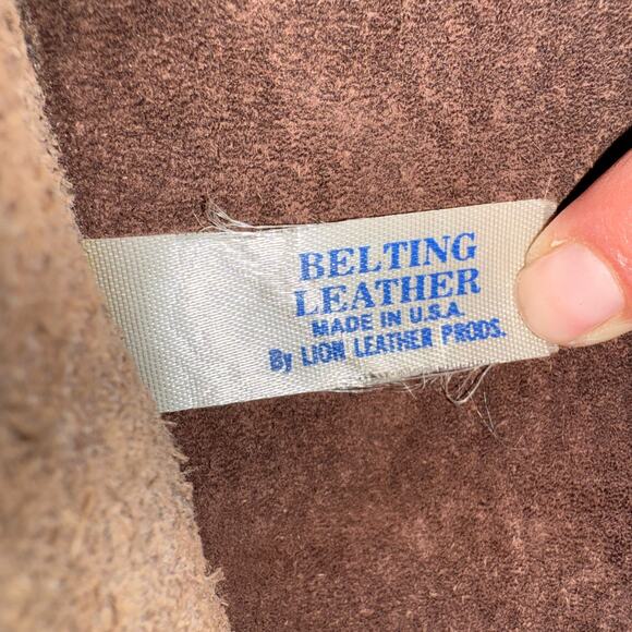 Lion Leather Products Vintage USA Made Mid Modern Style Brown Leather Briefcase - Picture 8 of 10